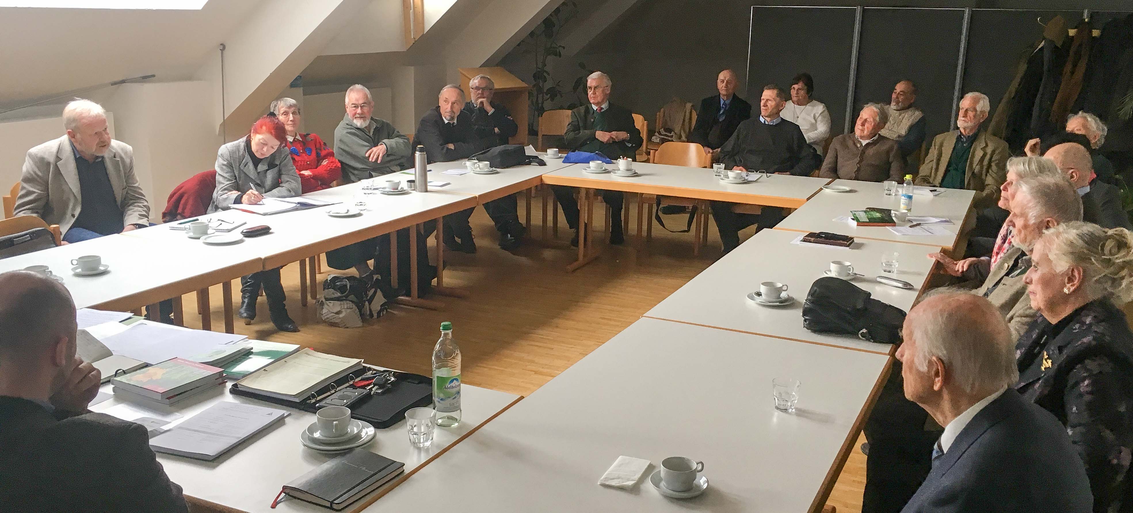 Teilnehmer des Wintertreffens des Arbeitskreises Forstgeschichte vom 26. Februar 2018. Foto: Dr. J. Hamberger