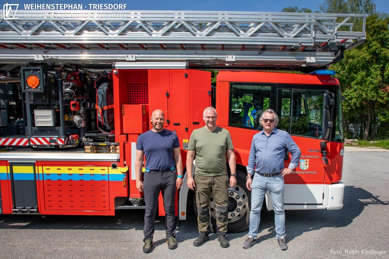 Florian Rauschmayr, Ralph Kisslinger und Dr. Ullrich Cimolino. Foto: HSWT Florian Rauschmayr, Ralph Kisslinger und Dr. Ullrich Cimolino. Foto: HSWT