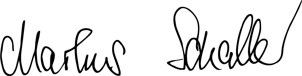 Unterschrift Markus Schaller schwarz