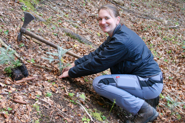 Die Projektbearbeiterin Verena Styrnik. 