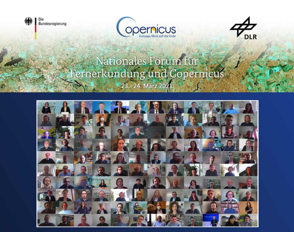 Redner*innen am Nationalen Forum für Fernerkundung und Copernicus 2021: Bild: D. M. Deckbar / Event Consult GmbH